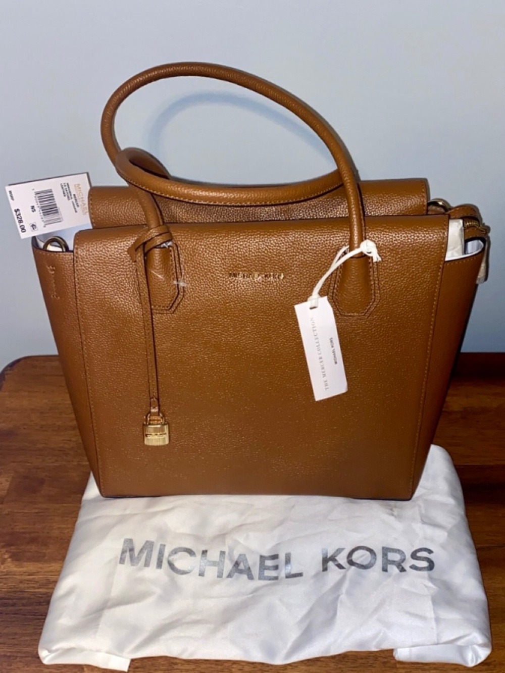 NWT Michael Kors Studio Mercer Large Leather Satchel Bag Tote